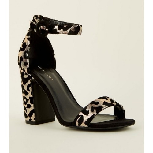 New look shop leopard print sandals