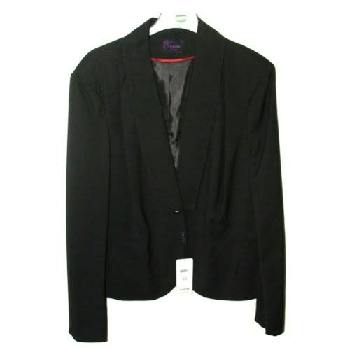plus size black suit