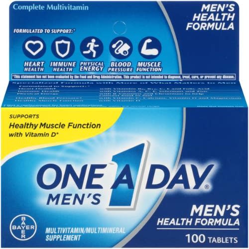 one a day men s health formula multivitamin tablets 100 ct