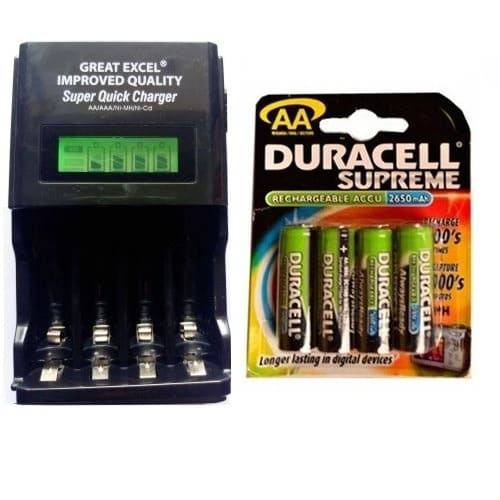 Duracell Aa Battery With Charger | Konga Online Shopping