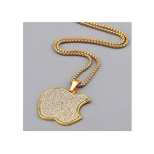 Gold apple pendant online