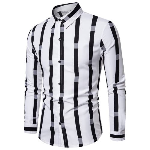 Men's Unique Stripe Design Shirt | Konga Online Shopping