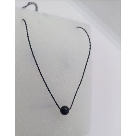 Black clearance ball necklace