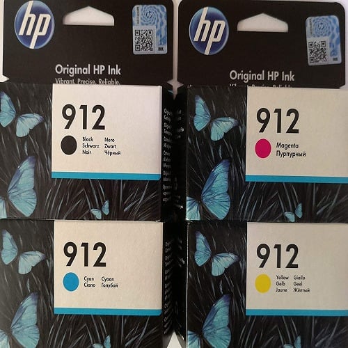 HP 912 Set Of 4 Ink Cartridges For HP Officejet Pro 8010, 8012, 8014