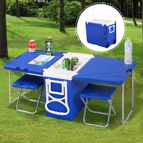 Camping Picnic Table Cooler Chair Set Konga Online Shopping