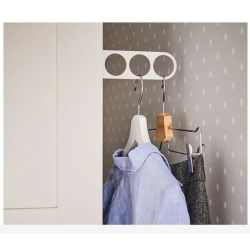 Ikea Komplement Valet Hanger - White - 17cm x 5cm | Konga Online Shopping