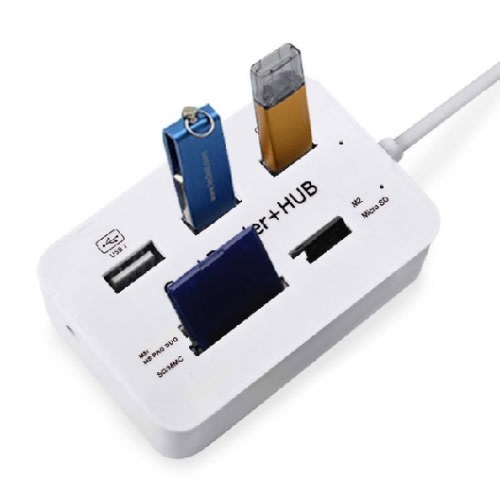 Multiplicateur USB Card Reader + hub 3.0/301 - PREMICE COMPUTER