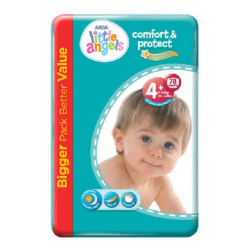 Asda Little Angels Comfort Protect Size 4 Plus Nappies 78 Pieces Konga Online Shopping