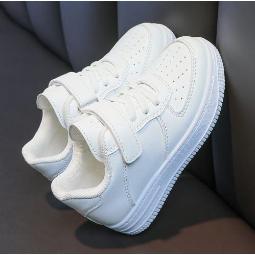 Kids all hot sale white shoes