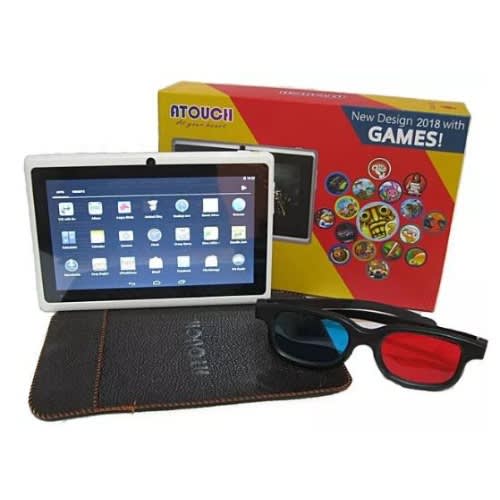 rugged 7 kids learning tablet android 6 0 1gb 8gb rom wifi only red pouch