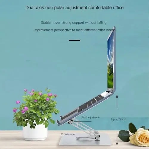 QLT 360 Degree Rotating Aluminium Laptop Stand | Konga Online Shopping