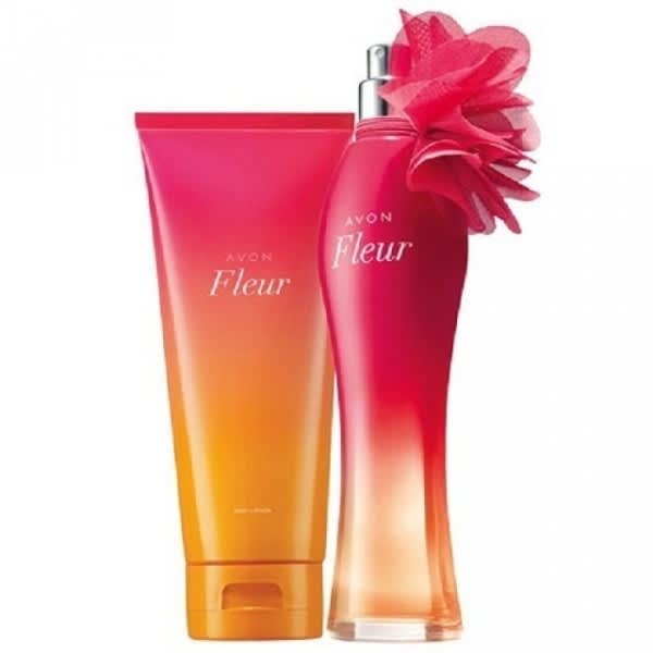 Avon Fleur Gift Set Eau De Parfum Spray 50ml Perfumed Body Lotion