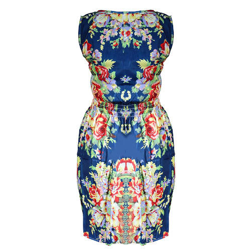 Flowery Print Sleeveless Mini Dress - Multicolour | Konga Online Shopping