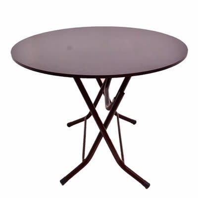 Foldable Round Top Dining Table Brown Konga Ping Foldable Round Top Dining Table Brown, Folding Round Table
