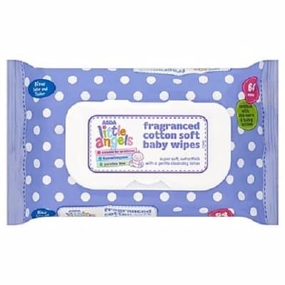 Fragranced Cotton Soft Baby Wipes.