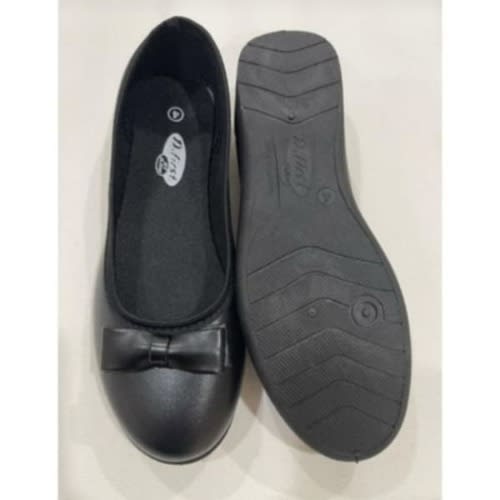 Girls Flat School Shoe - Black | Konga Online Shopping