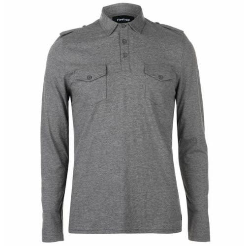 long sleeve polo shirts with pocket