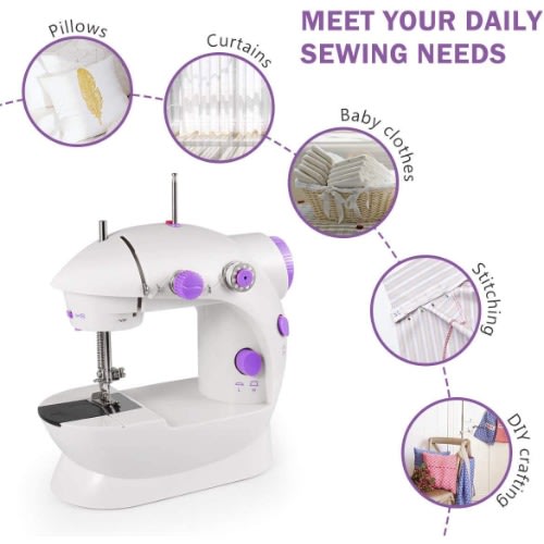 Mini Sewing Machine Cosdio Portable Electric Crafting Mending Machine