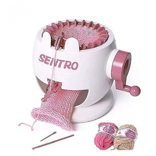 Set Of 2 Portable Mini Hand Knitting Machine: DIY Spool Knitter For Bracelet, Home Craft, And Sewing:Home & Garden