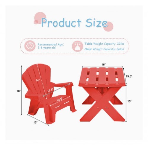 Little tikes Garden Table And 2 Chair Set Red Konga Online Shopping