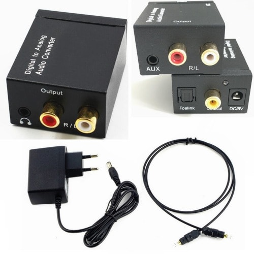 At accelerere dør Pilgrim Digital To Analog Audio Converter With Digital Optical Toslink And S-pdif  Coaxial Inputs A | Konga Online Shopping
