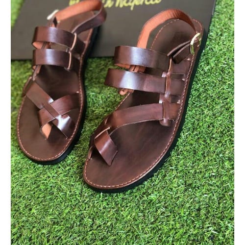 Male Dark Brown Sandals | Konga Online Shopping