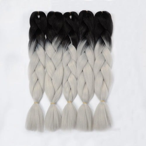 Ombre Synthetic Braiding Hair 24 Black Grey Konga Online