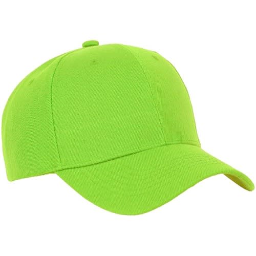 lime green ball cap