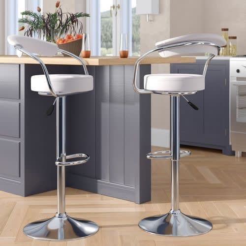 catina swivel adjustable height bar stool