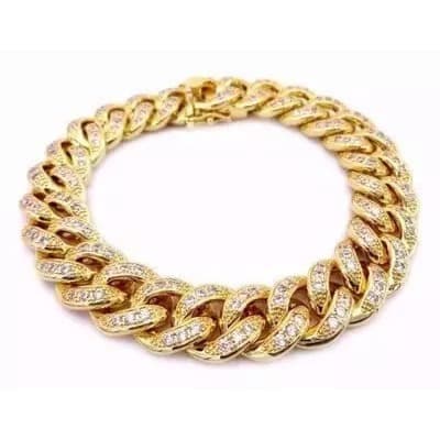 Fake iced out bracelets on sale