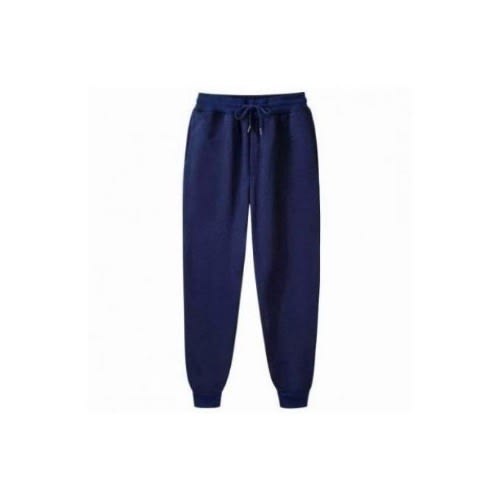 Plain navy sales joggers