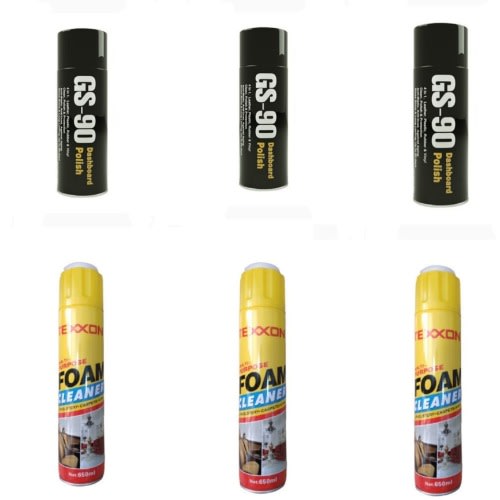 Foam Cleaner & Dashboard Polish 3pcs Each Konga Online Shopping