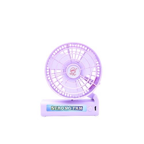 purple hand fan