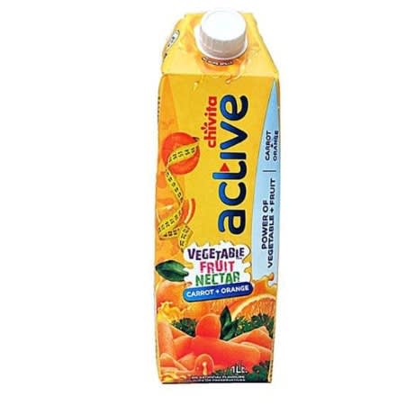 Active Vegetable Fruit Nectar Juice - 1L - 5 Pieces.