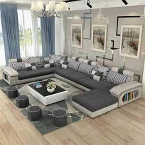 Exclusive Audreyd 8 Seater Sectional Sofa Set Free Centre Table