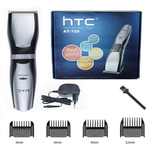 HTC At-729 Waterproof Washable Wireless Rechargeable Hair Clipper And  Trimmer | Konga Online Shopping