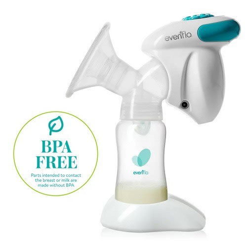Battery powered shop breast pump