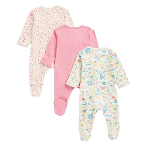 Mothercare baby discount girl sleepsuits