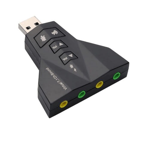 Usb 7.1 Channel 3d Virtual External Audio Sound Card Adapter For Laptop  Desktop
