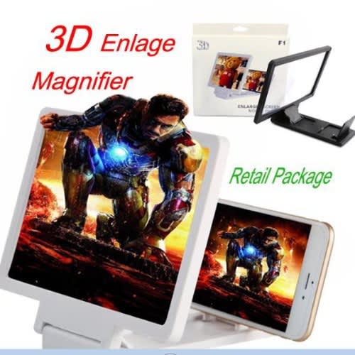 Oem 2 In 1 F1 3d Screen Mobile Phone Magnifier Screen Enlarger