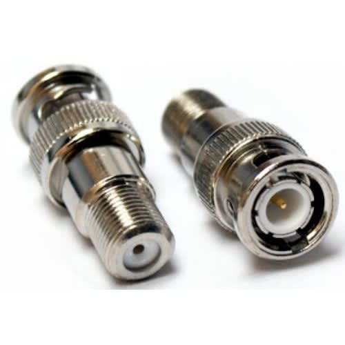 Bnc Male To Av Female Plug Connector For Cctv Camera 50 Pieces