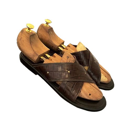 men's brown croc shoes