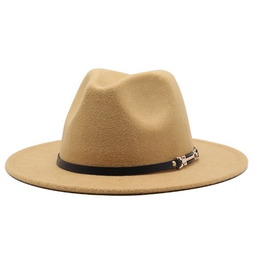 Unisex Fedora Hat With Leather Band 
