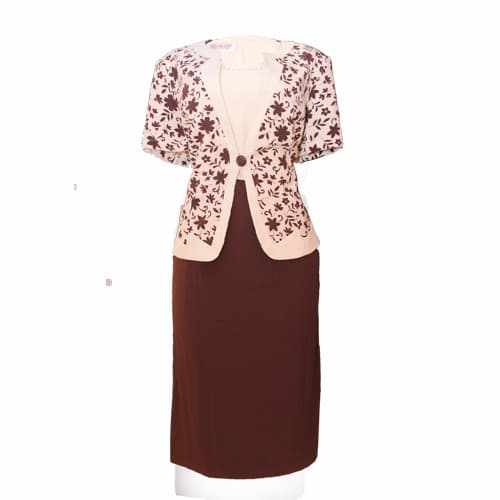 Geenlinm One Piece Dress Suit Cream Brown Konga Online Shopping