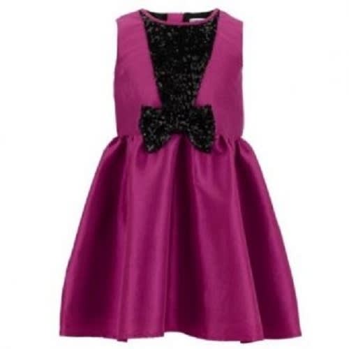 purple sequin party dress