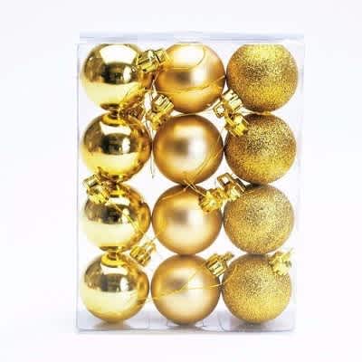 Gold Christmas Balls 12 Pieces Konga Online Shopping