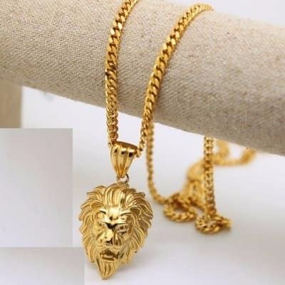 Gold Lion Head Pendant Necklace Konga Online Shopping