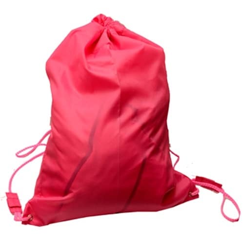 Waterproof Polyester Gym Drawstring Backpack - Blue