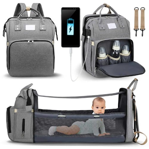 Multifunctional Foldable Baby Travel Diapers Bag With Bed Crib Konga