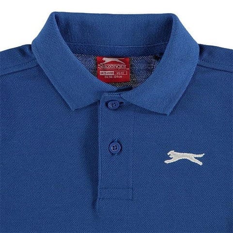 Slazenger Plain Polo Shirt Boys - Blue | Konga Online Shopping